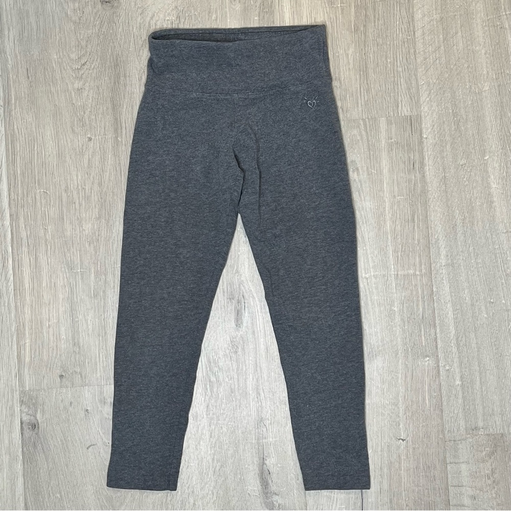 Justice Girls Gray Leggings Pants Size 8